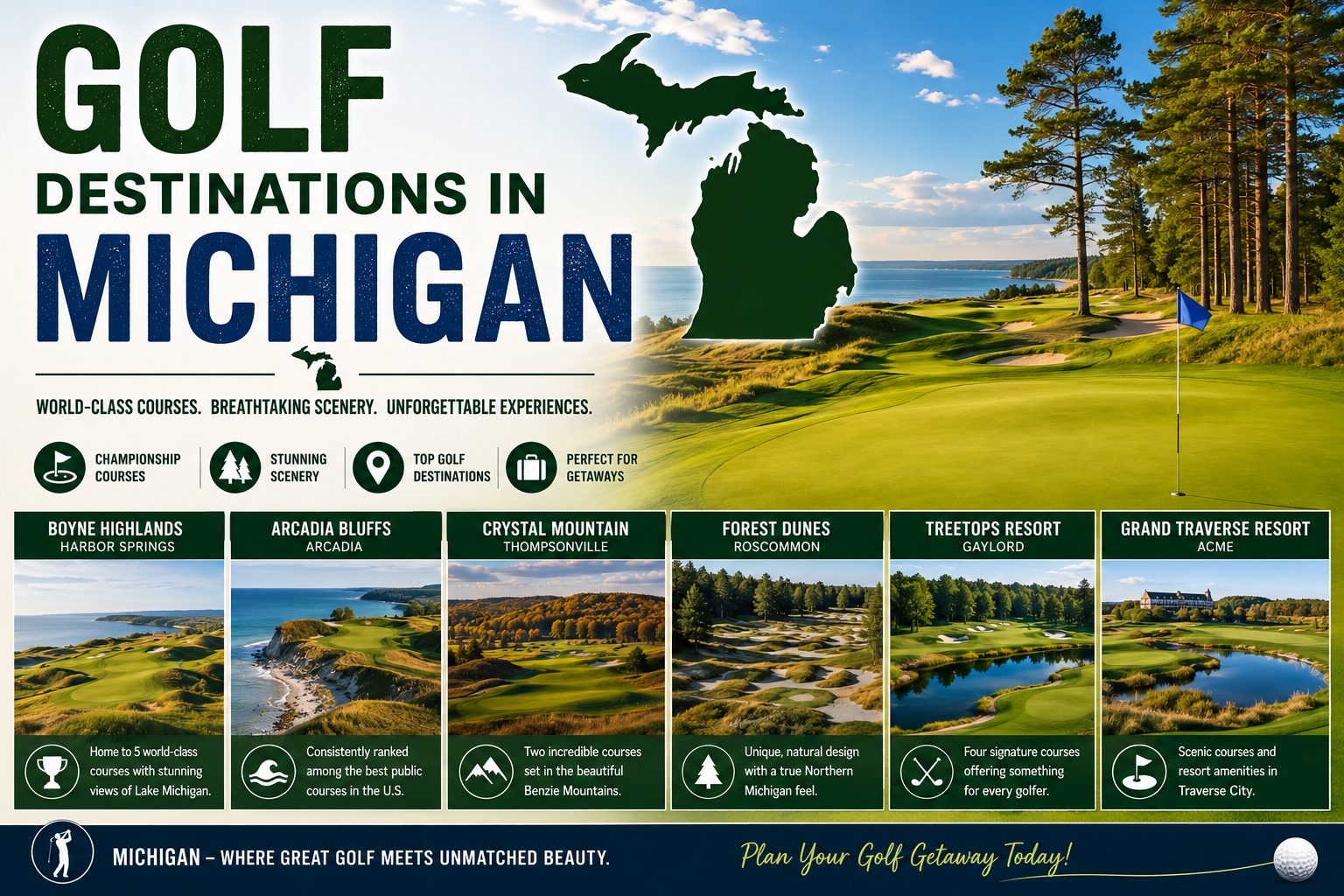 Golf Destinations in Michigan